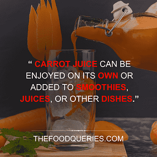Can you freeze Carrot juice? - thefoodqueries.com